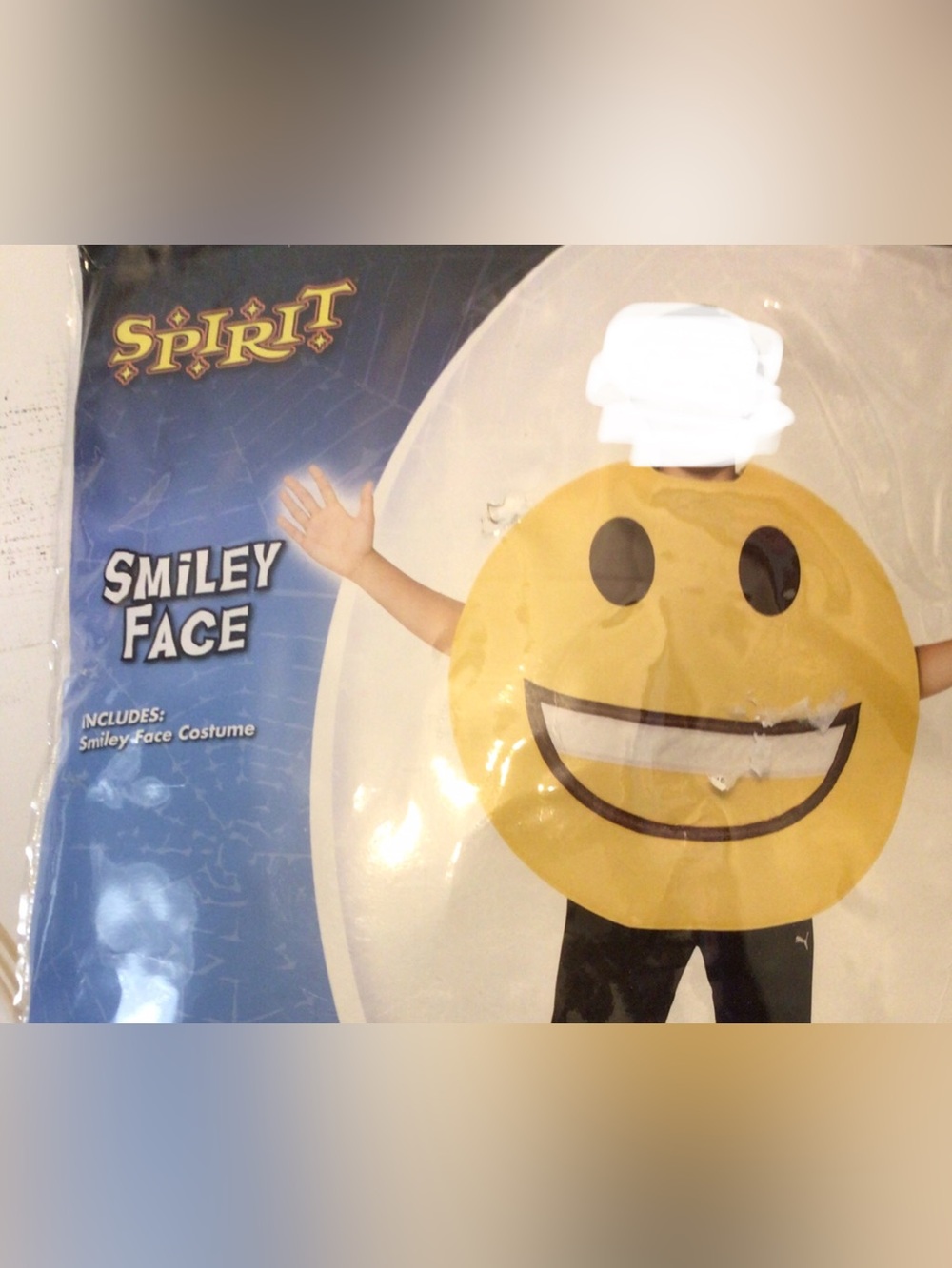 Smiley Face Emoji Costume Size S/M adult